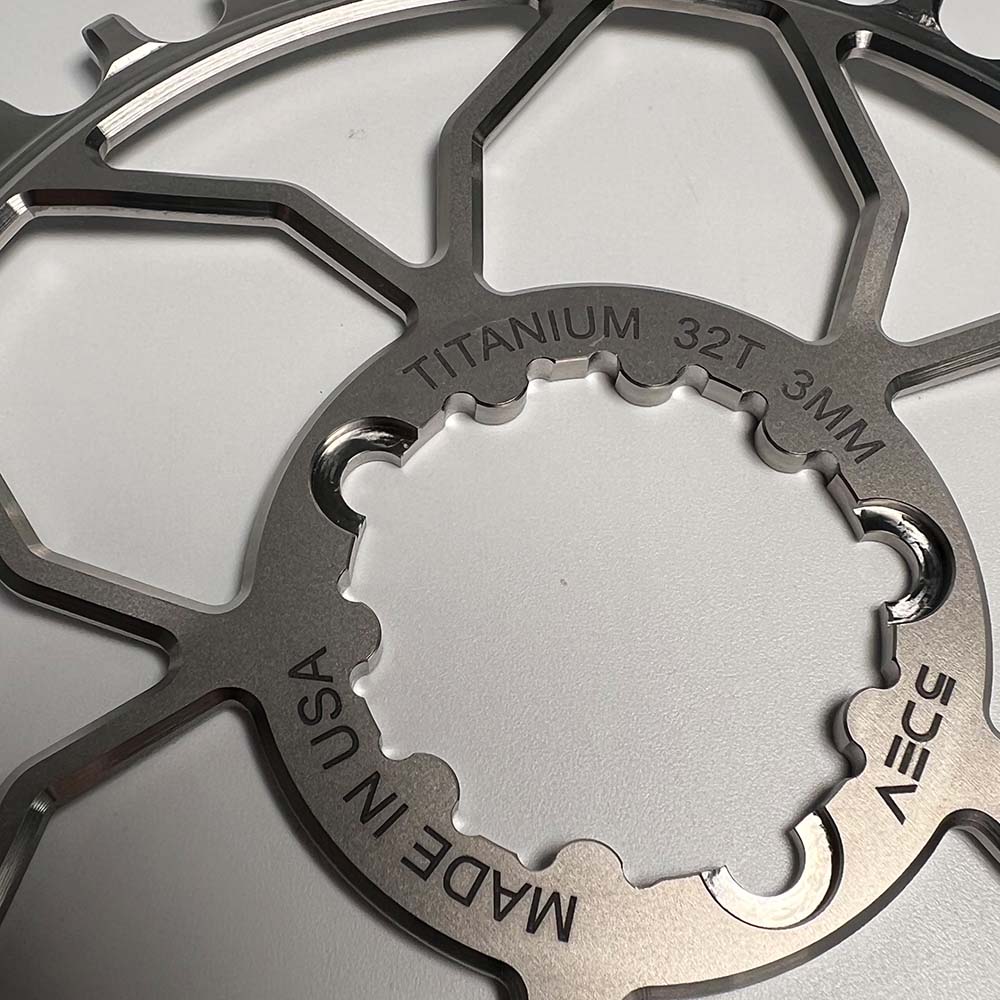 3 Bolt Titanium Chainring T Type